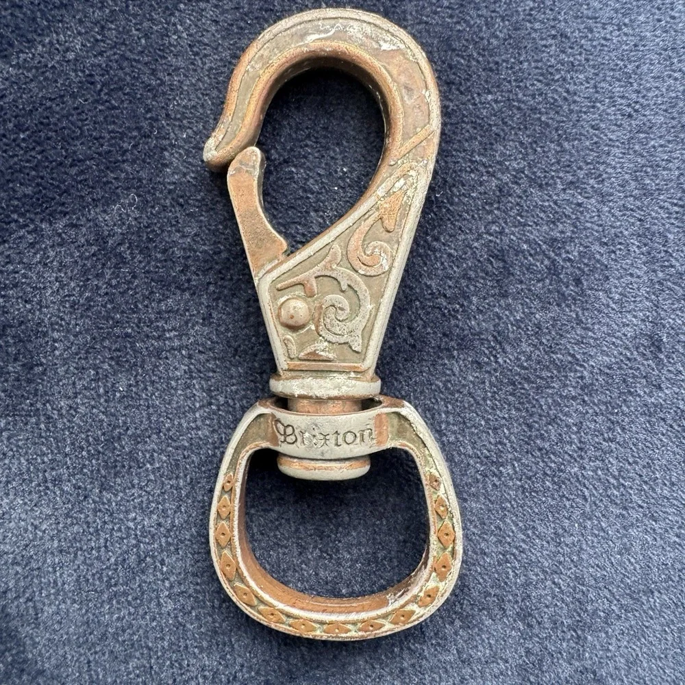 Vintage Antique style Keychain By BRIXTON With Classy Patina